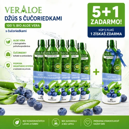 Aloe Vera nápoj s čučoriedkami bio