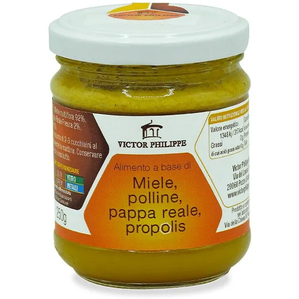 Med, peľ, materská kašička a propolis  250 gr
