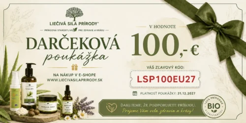 Darček poukážku 100,- € Darček poukážku 100,- €
